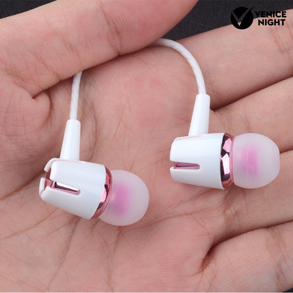 (VNEP) (Berkabel) YM108 Earbud Universal Wire Control Heavy Bass 3.5mm Ergonomis In-Ear 4D Stereo Earphone untuk Olahraga