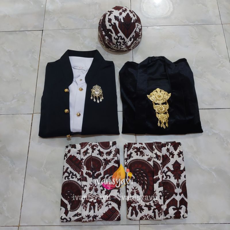 Baju Prewed / Baju Prewedding / Baju Couple Adat Jawa - Motif Lengkap