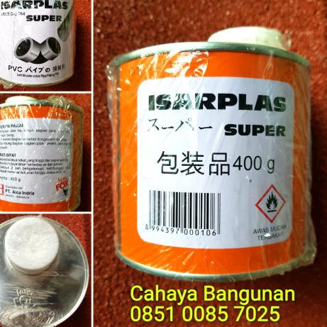 

Lem Pipa Pvc Pralon ISARPLAS Kaleng Besar 400Gr 400Gram 400 G Gr Gram