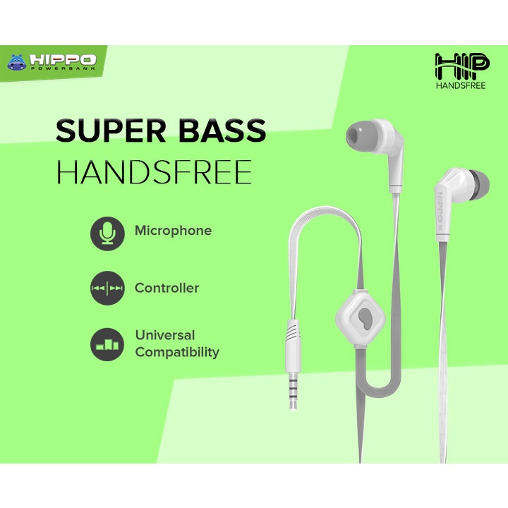 Hippo Hip Super Bass Handsfree Headset