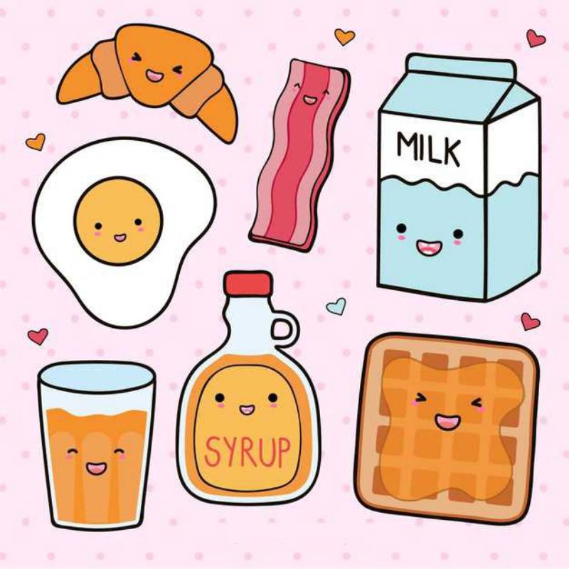 

stiker food aesthetics stiker DIY stiker cutting