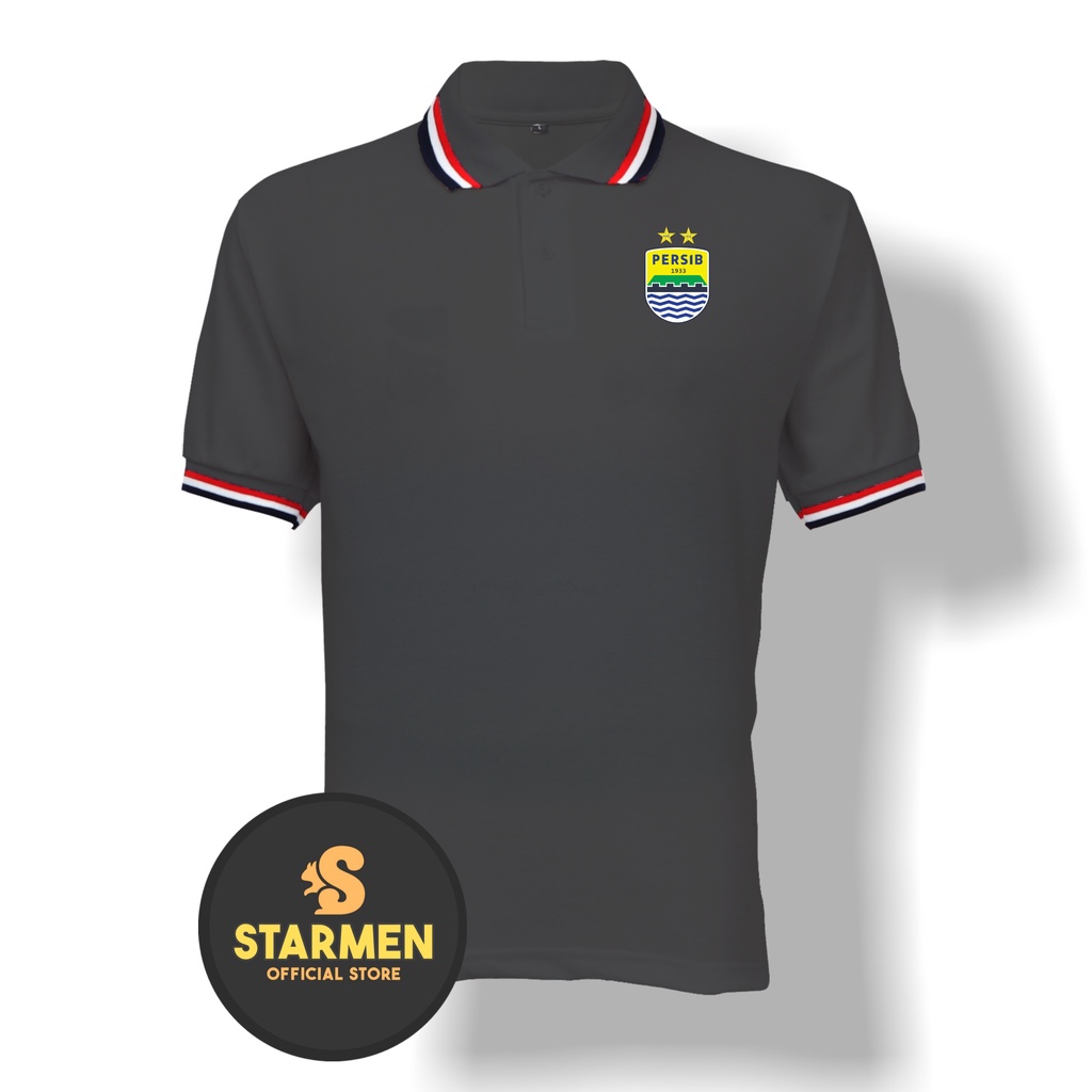 Kaos Polo Shirt Pria Kerah Logo PERSIB