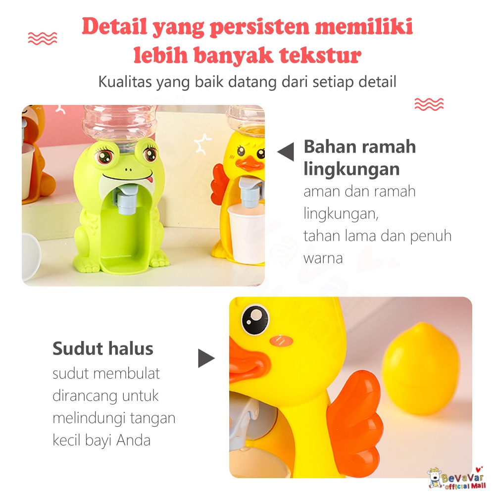 BEVAVAR Mainan Edukasi Dispenser Air Minum Anak / Dispenser Mini Mainan Anak Mini Water Dispenser