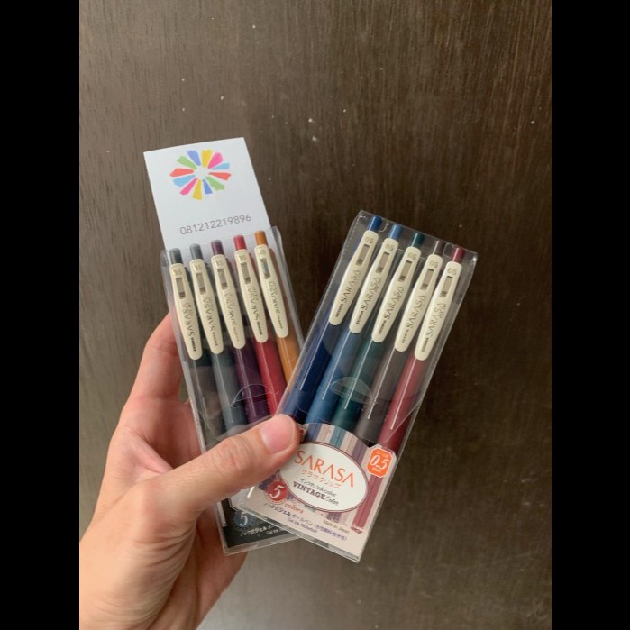

Zebra Sarasa Clip 0.5 Mm Gel Ballpoint Pen Vintage 5 Color Set [Populer]