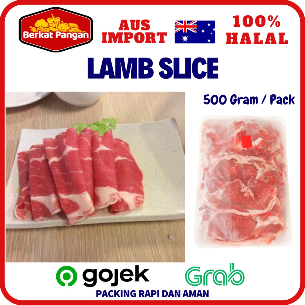 

Domba muda AUS Lamb leg boneless slice 500gr