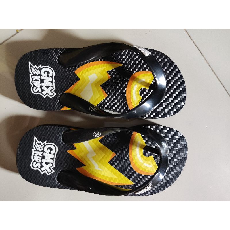 GEOFF KIDS Demon Black Sandal Anak Kids Sandals Slippers