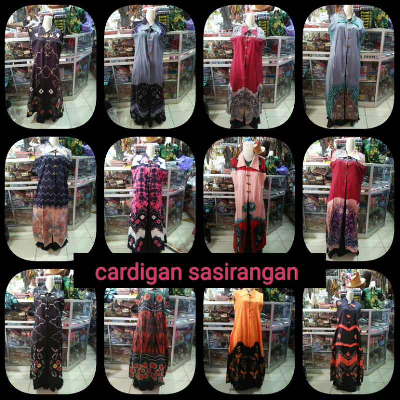 sweater/cardigan  sasirangan wanita