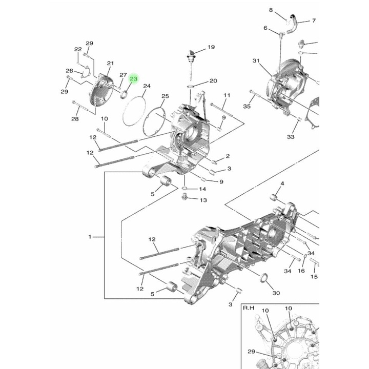 SEAL SIL KRUK AS KREK AS KANAN FREEGO GEAR 125 FAZZIO ASLI ORI YAMAHA 93102 21800