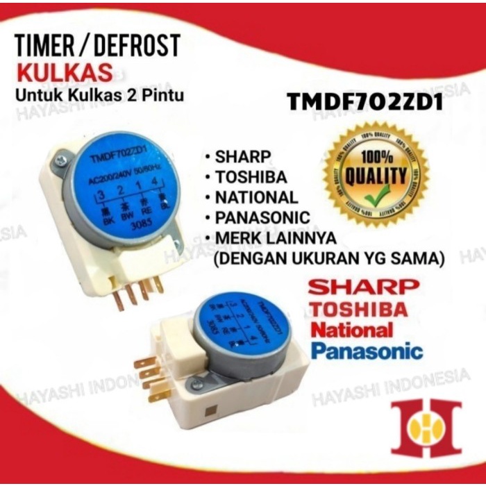 Timer Kulkas Defrost 2 Pintu Sharp LG Samsung Toshiba Panasonic