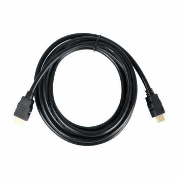 High Speed HDMI to HDMI Cable OD7.3mm Gold Plated 4K - 3m - Black