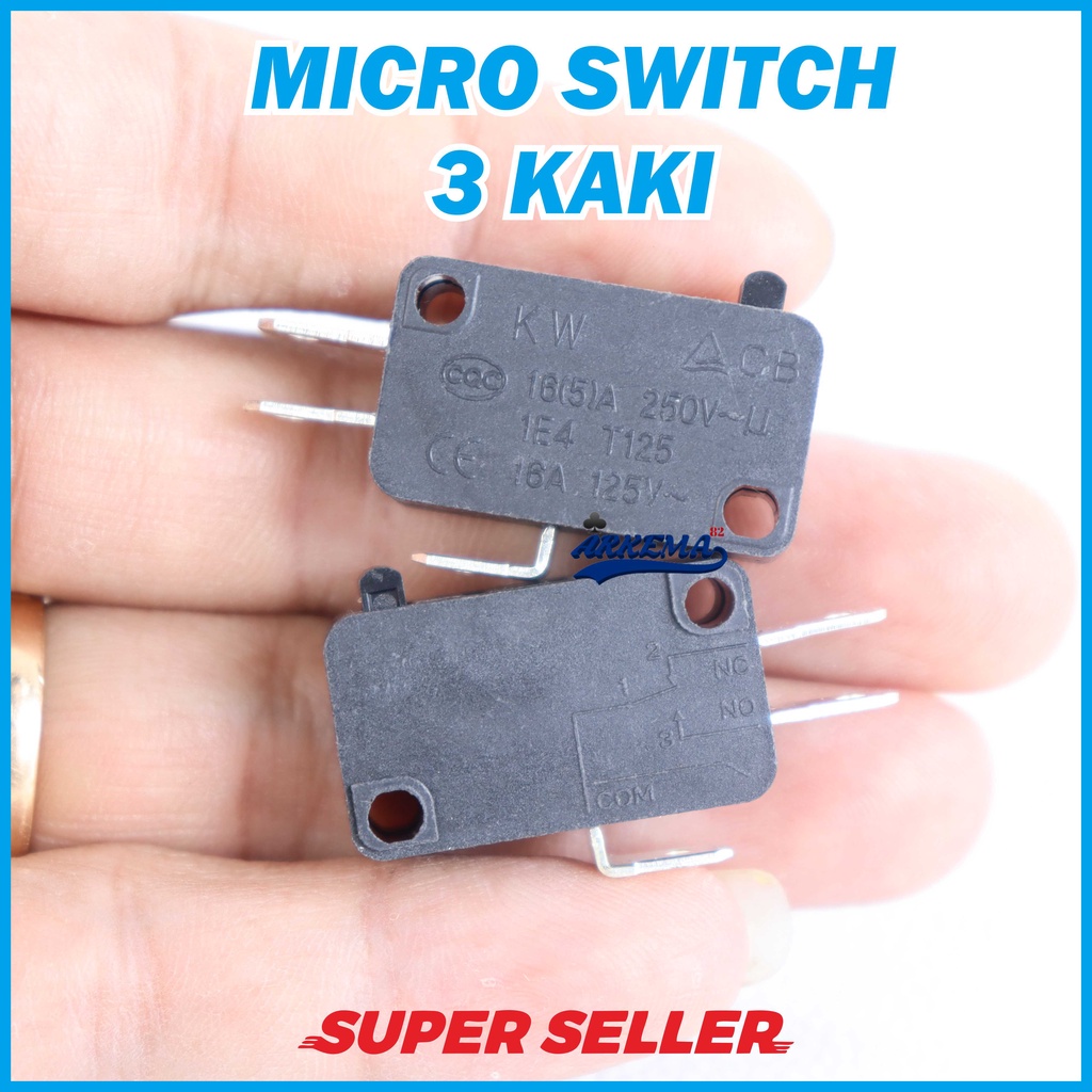 MICRO SWITCH 3 PIN | 3 KAKI | TIGA KAKI RICE COOKER PENANAK NASI | SAKLAR KECIL OTOMATIS