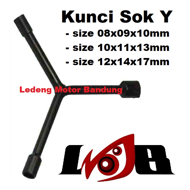 Kunci Sok Y Pendek Sock Socket Wrench 8 9 10 11 12 13 14 17 mm