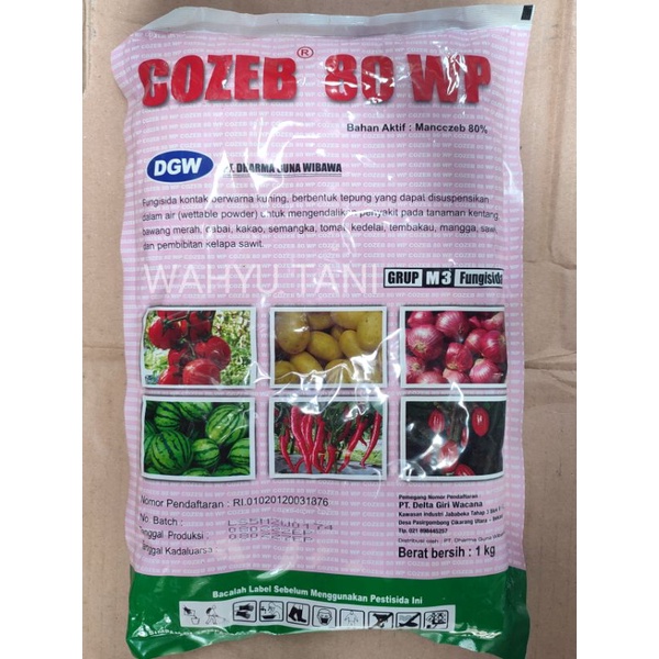 COZEB 80 WP BAHAN AKTIF MANCOZEB  FUNGISIDA DGW 1 KG