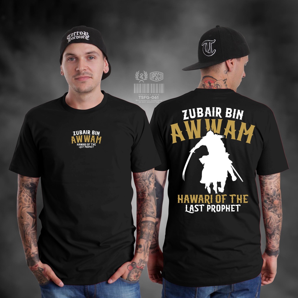 KAOS SANTRI ZUBAIR BIN AWWAM BAJU DAKWAH PAKAIAN PRIA