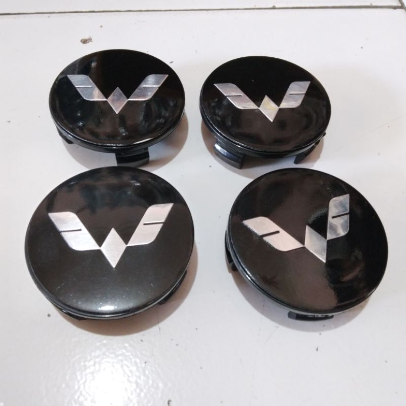 dop roda tutup velg as roda wuling ukura luar 6.3cm kaki 6 cm harga satuan.