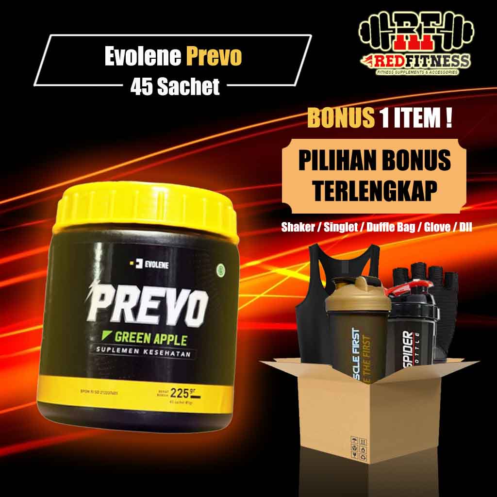 Evolene PREVO Pre Workout 45 Sachet / Serving HALAL BPOM