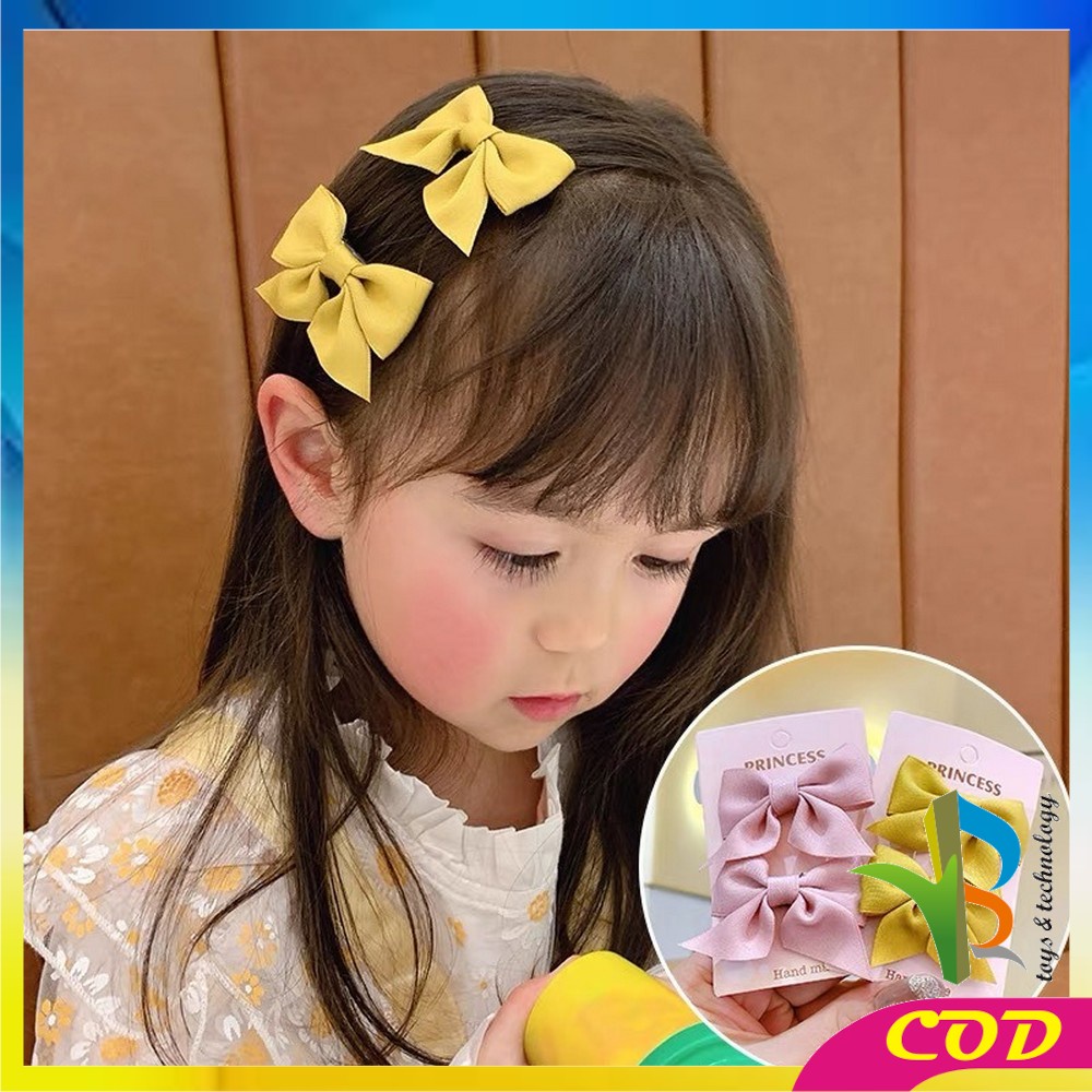 RB-C321 C322 Jepit Rambut Pita Anak 2IN1 Jepitan Rambut Anak Perempuan / Jepit Rambut Princess - Jepitan Kuping Kucing / Jepitan Rambut Korea Anak / Hair Pin Korea