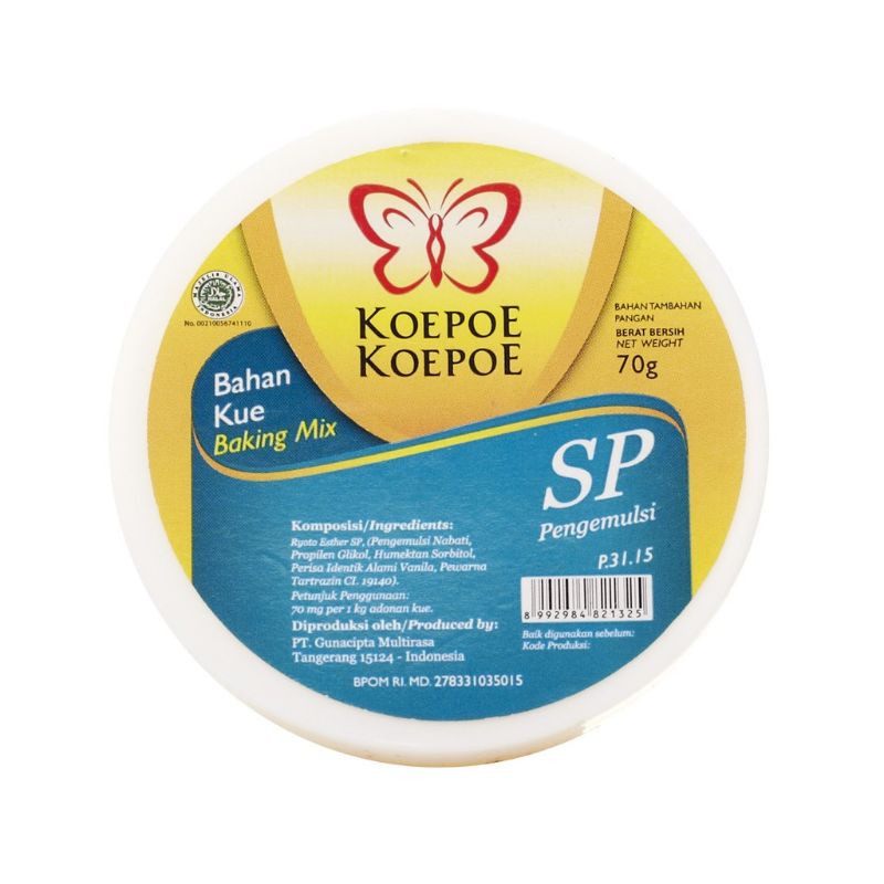 

SP Koepoe Koepoe Bahan Kue 70gr - Koepoe Koepoe Bahan Kue SP