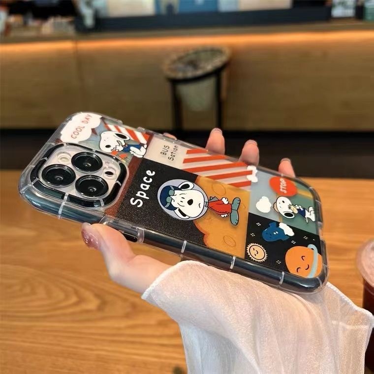Case Desain Snoopy Dog Untuk IPhone 12 13 14 11 Pro Max X Xs Max Xr Pptrg