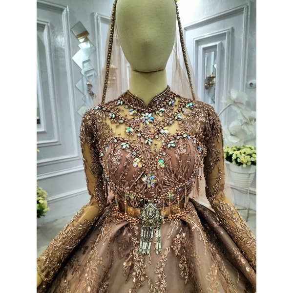 GAUN PENGANTIN/GAUN PENGANTIN MEWAH