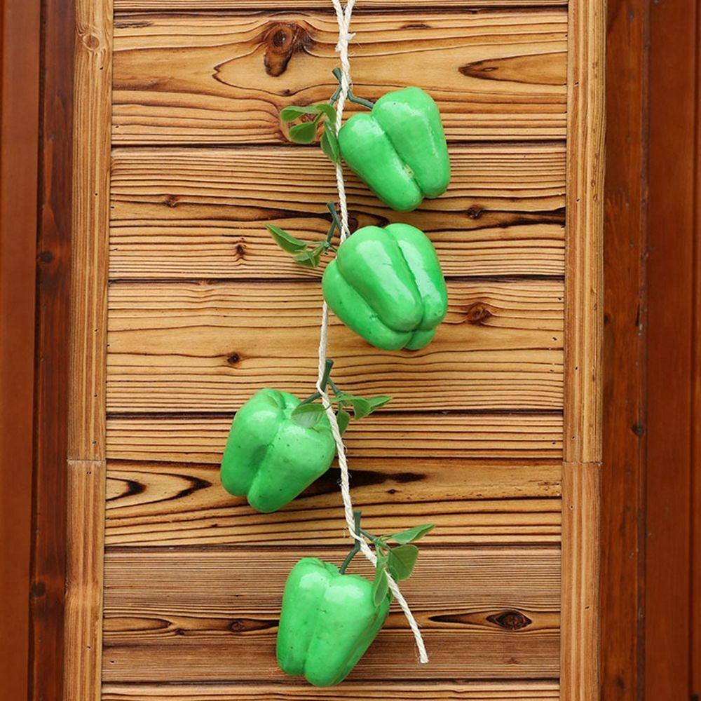 TOP Sayuran Artificial Kacang Buah Jagung Kamar Hias Wall Decor String Pendant Red Pepper Hiasan Dapur Sayur Palsu