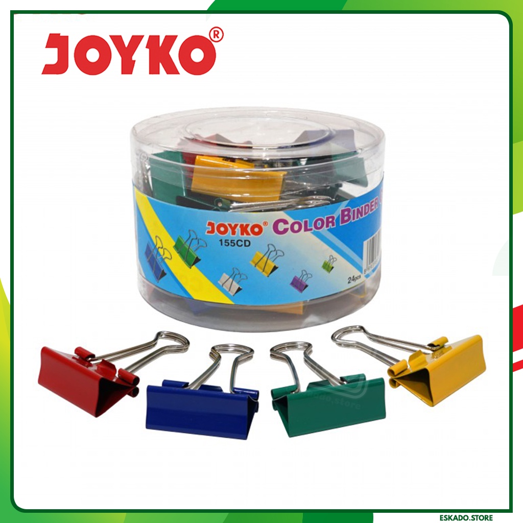 Binder Clips Joyko 155 CD - 1 Drum (24 pcs)