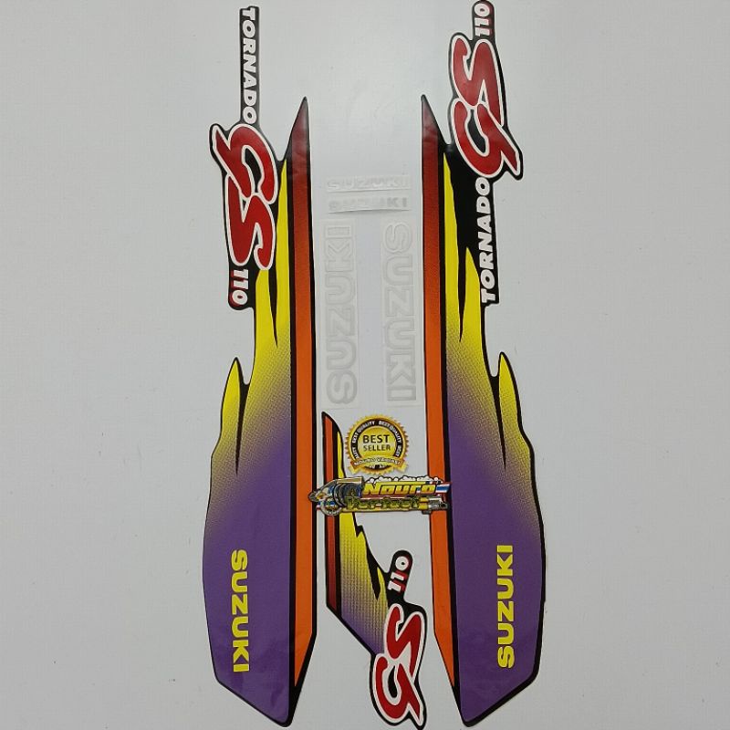 Striping Suzuki gs tornado 110 ungu berkualitas terbaik termurah