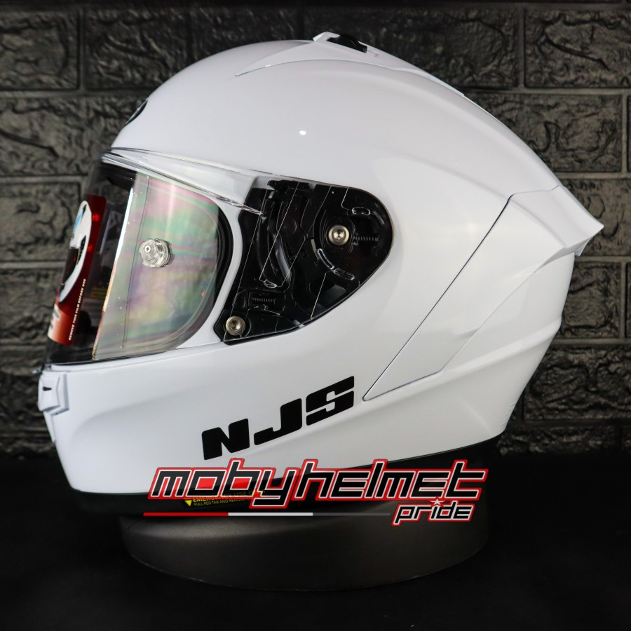 Helm NJS ZX1R - ZX-1R White Glossy - Putih Gloss