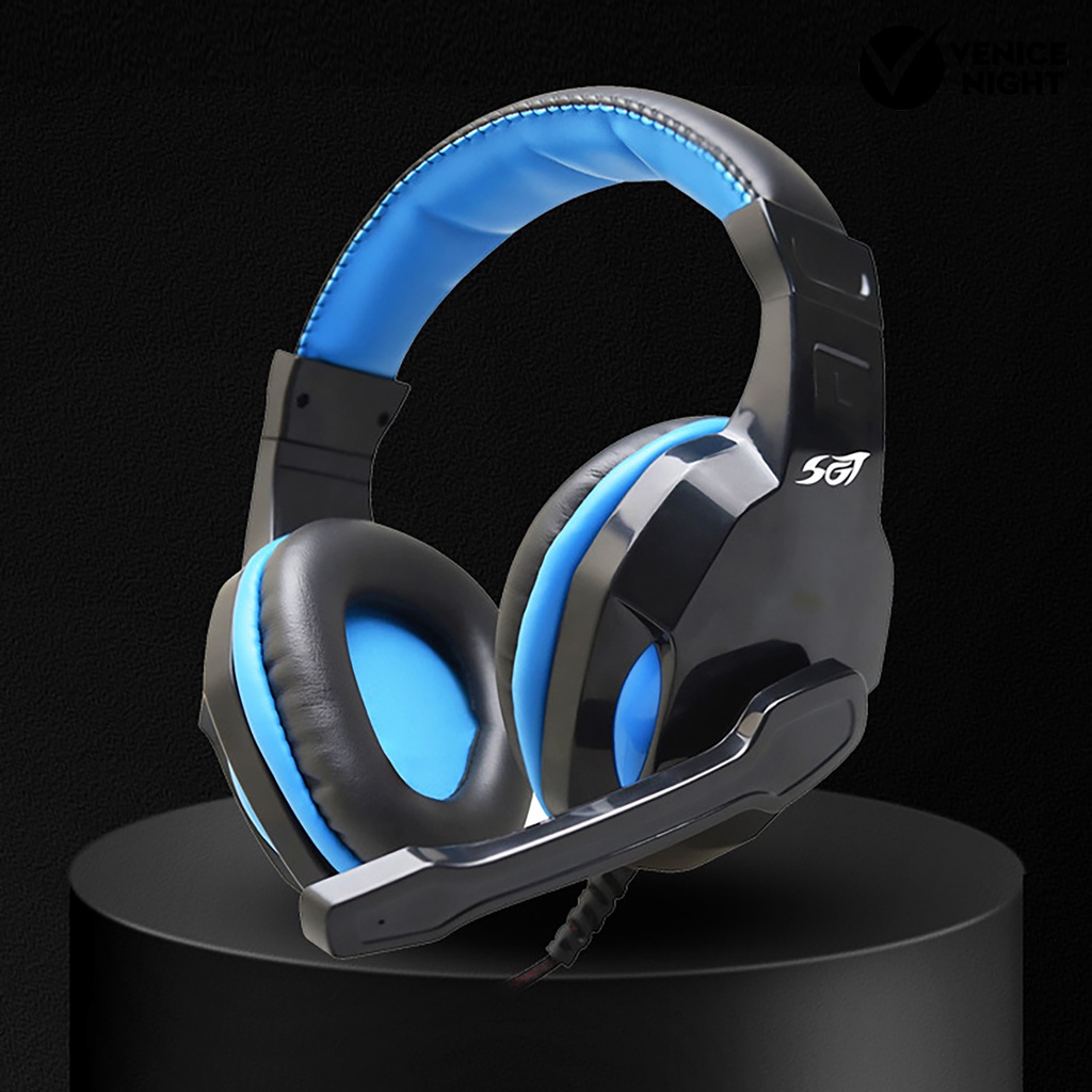 (VNEP) (Berkabel) Headphone 40mm Speaker Noise Reduction Over-Ear Computer Headphone dengan Mikrofon untuk E-Sport