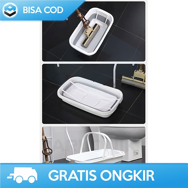 EMBER FOLDABLE BASKOM LIPAT PORTABLE KAPASITAS 10 LITER ANTI BOCOR