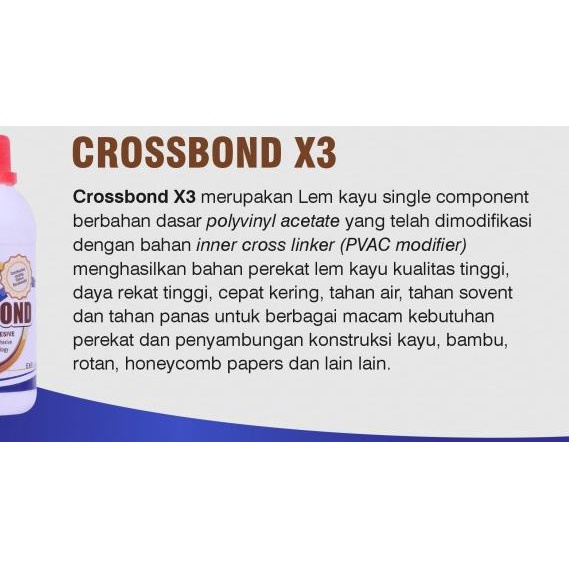 

Lem Kayu Crossbond X3