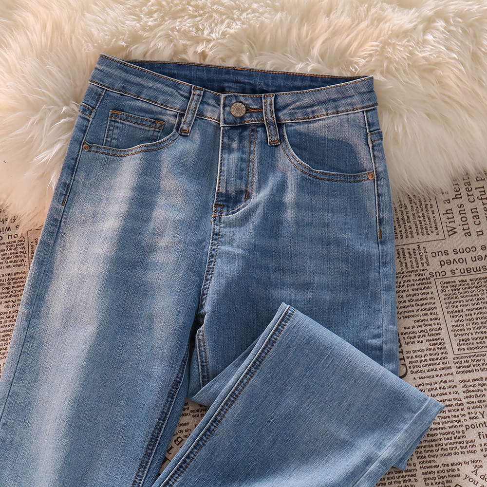 NEW HW SKINNY JEANS SNOW BIRU/ HIGH WAIST CELANA JEANS PREMIUM ( S -XL)