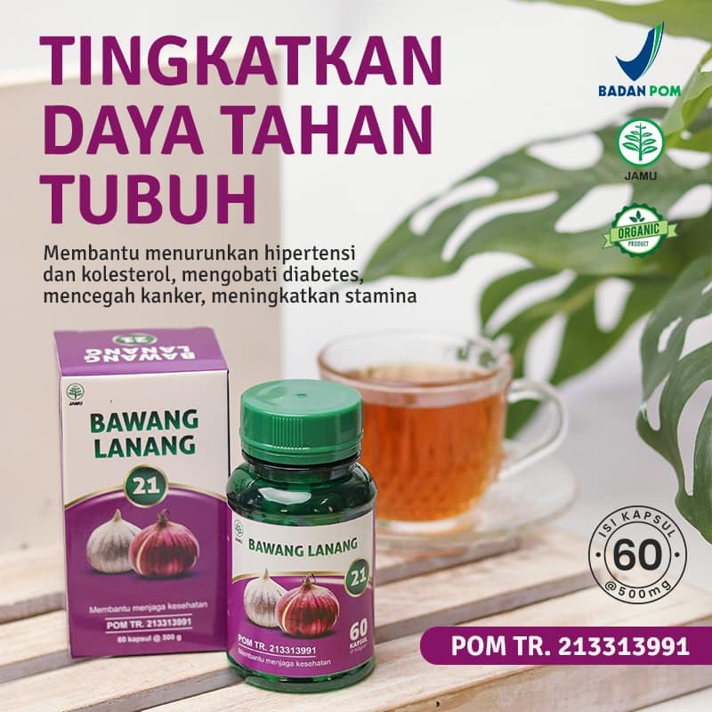 

Kapsul Bawang Lanang 21 Original 60kpsl (EkstrakBawang Putih Tunggal) Herbal Hipertensi Jantung Kolesterol Kanker Imun Dll