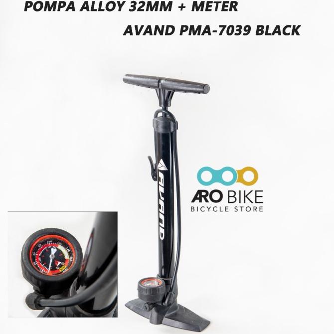 Pompa Ban Sepeda Avand PMA 7039 alloy 32 mm meter pressure