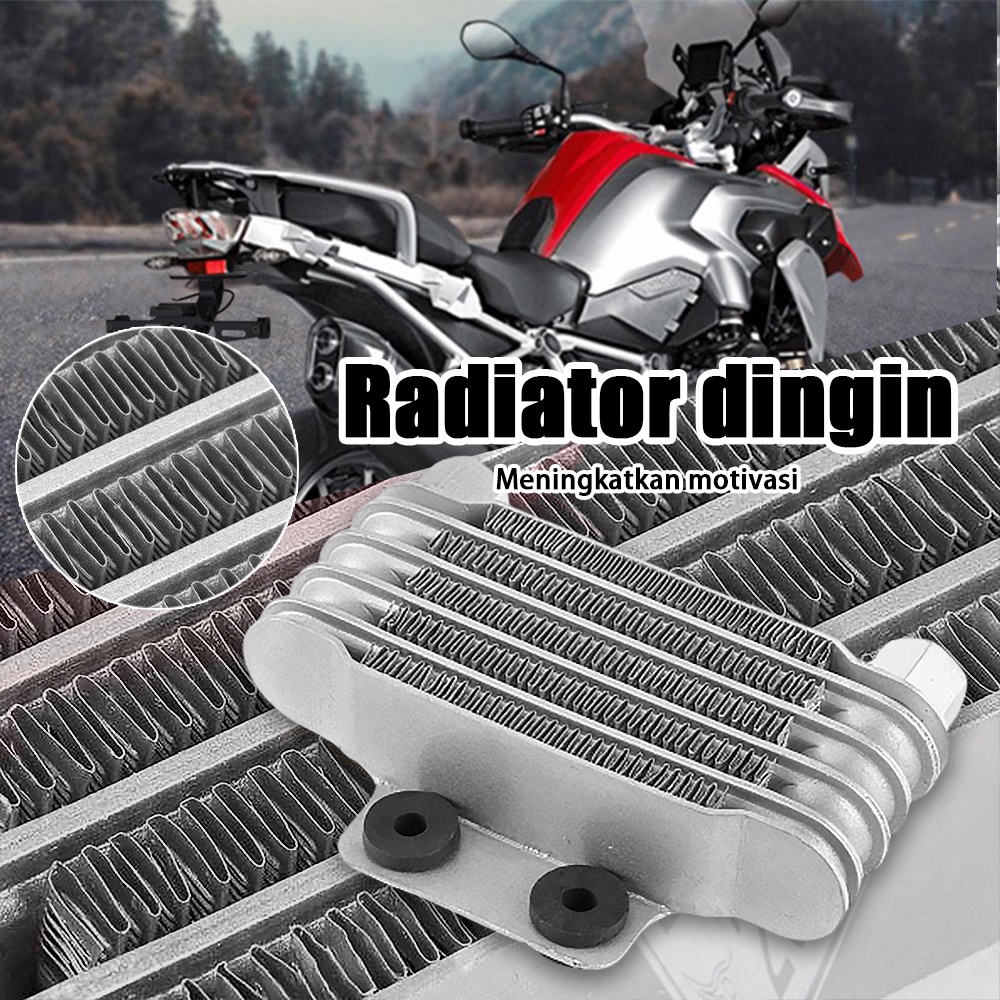 Pendingin Oli Mesin Sepeda Motor Motorcycle Oil Cooler Cooling Universal Untuk 100cc-250cc