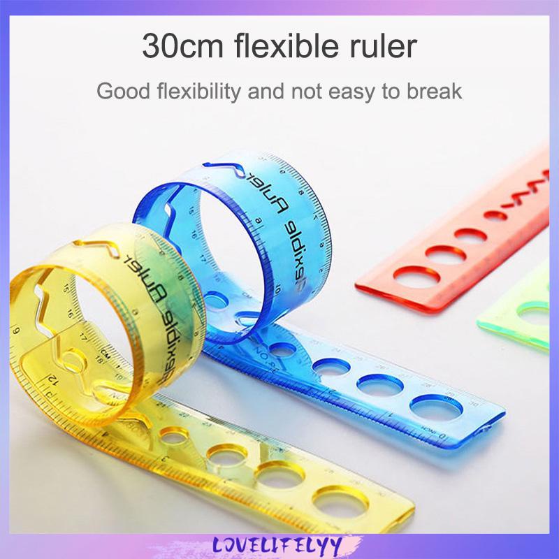 

30cm Penggaris Lunak Dilipat Portabel Flexible Ruler Alat tulis -LOY