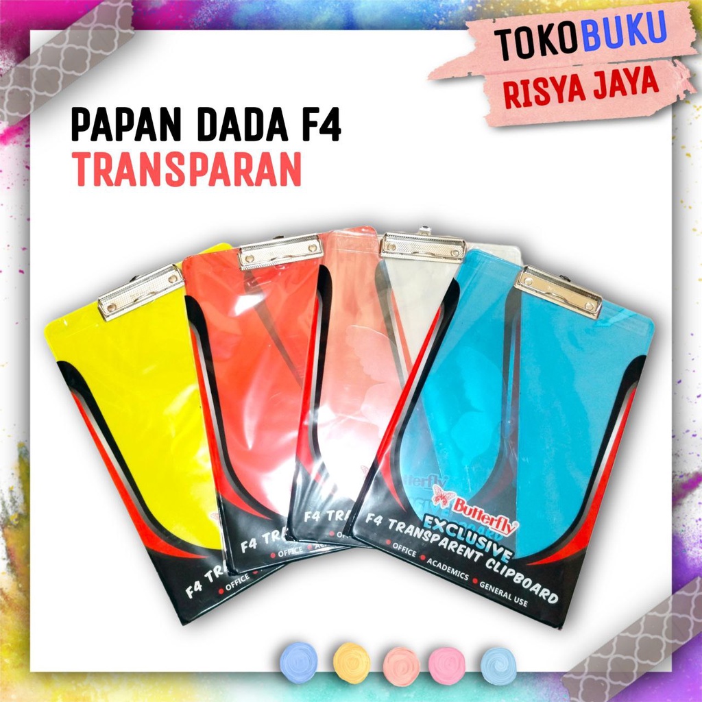 

Papan Dada F4 Transparant Butterfly
