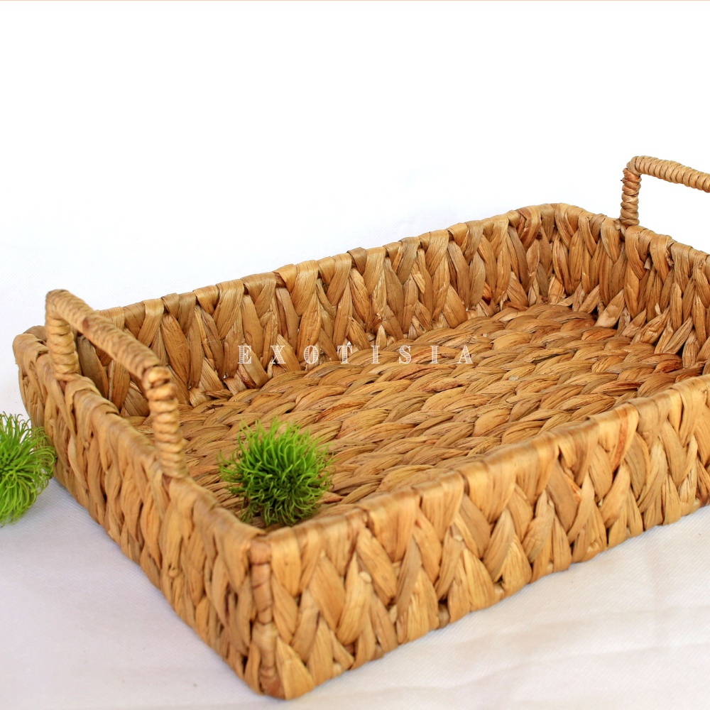 Tray Rangka Enceng Gondok / Nampan Rangka Enceng Gondok / Baki Rangka Enceng Gondok