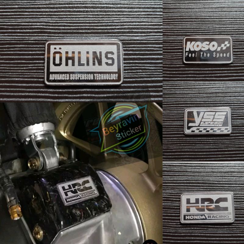 EMBLEM TUTUP SENSOR HONDA VARIO PCX STAINLESS