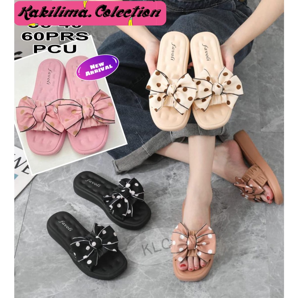 Sandal pita wanita slop karet jelly perempuan 288-1