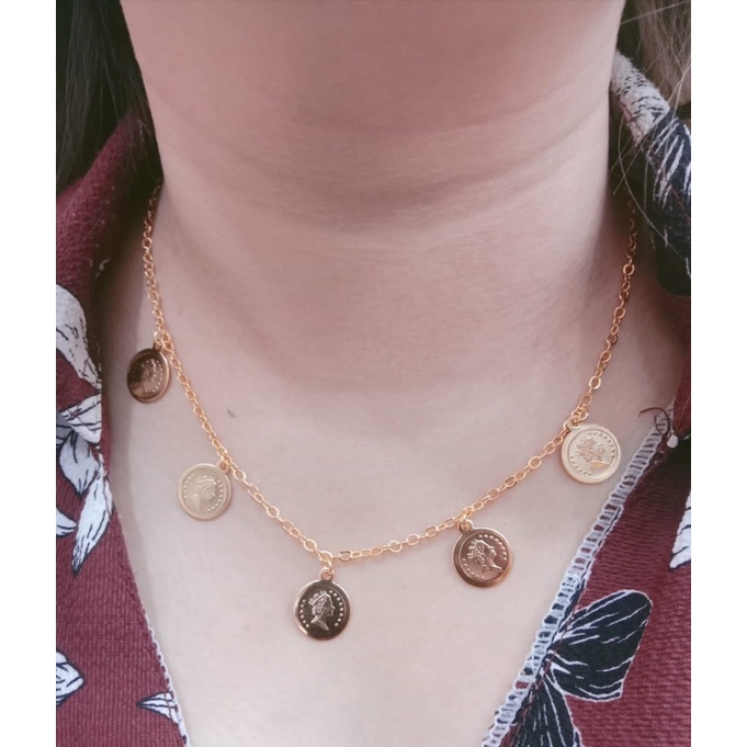 Gelang tangan wanita//gelang koin dolar//gelang jurai jurai//perhiasan//gelang lapis emas//gelang