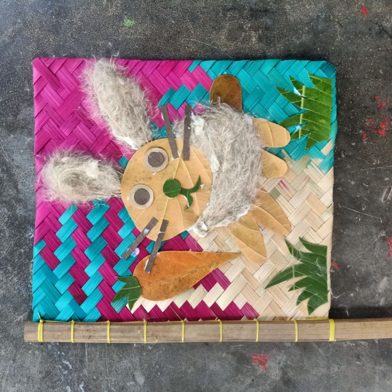 kolase daun kolase hewan kerajinan kolase