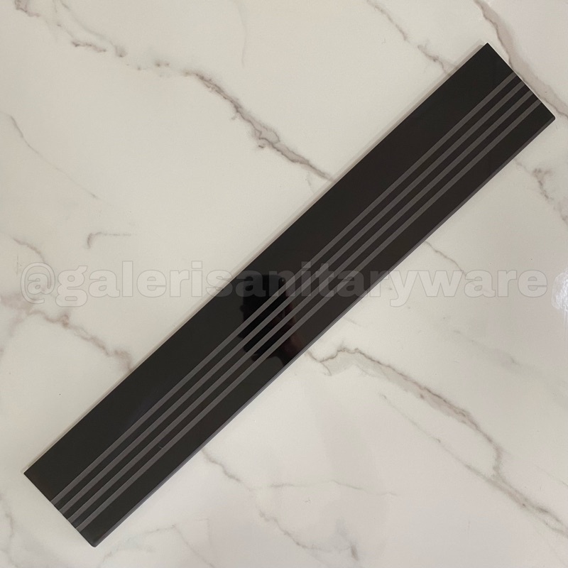Stepnosing Granit 10x60cm / Lis Tangga / Stepnosing Tangga / Lis Hitam / Granit Tangga