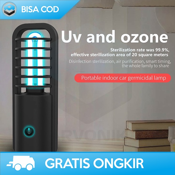 UV STERILIZER PORTABLE LAMPU ULTRAVIOLET ANTI BAKTERI DAN KUMAN 800MAH