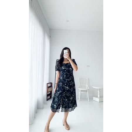 [ LittleBigCloth ] Florence Dress // Dress Midi Wanita Dress Floral Dress Bigsize Dress Petite ini