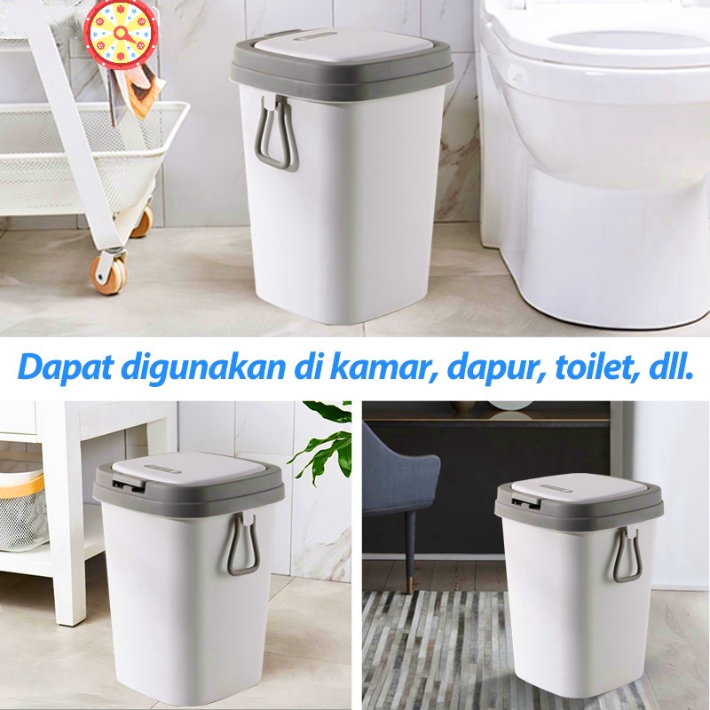 Tempat Sampah  Besar 8L/13L Tong Sampah Aesthetic Portabel Tempat Sampah Dapur Tempat Sampah Otomatis Tempat Sampah Tamu Kamar Mandi Dapur COD