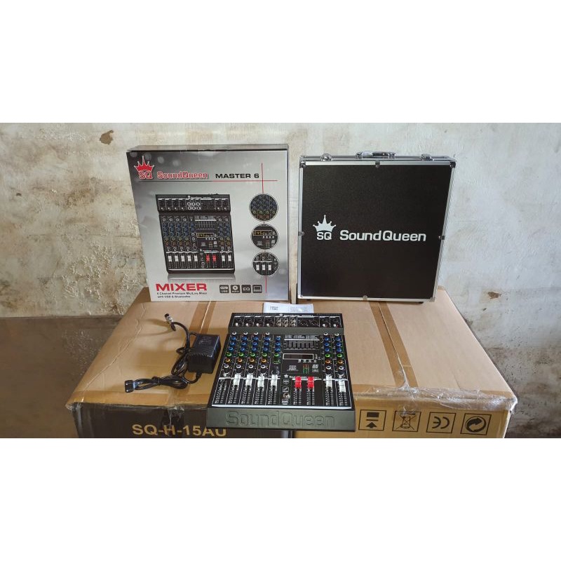 mixer audio soundqueen master 6 original SQ 6 chanel free koper