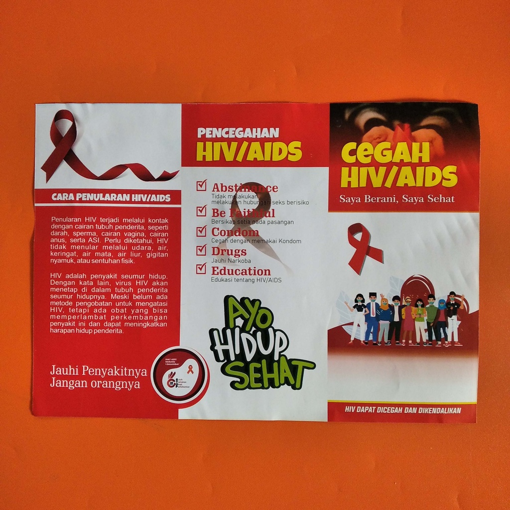 

Leaflet Atau Brosur HIV - Media Edukasi Kesehatan HIV/ AIDS