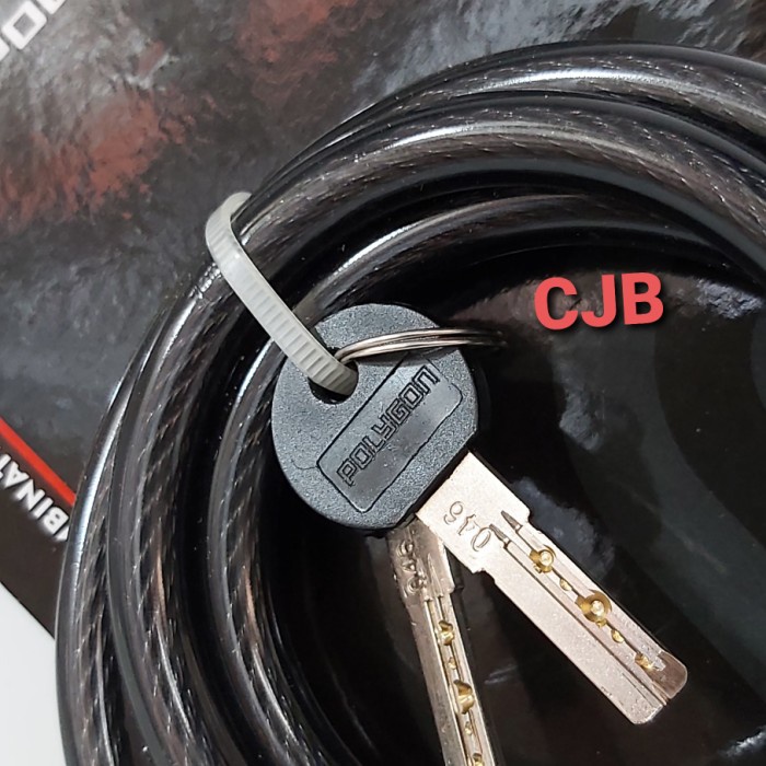 KUNCI GEMBOK SEPEDA POLYGON CABLE LOCK / SAFETY LOCK / KUNCI GEMBOK SEPEDA POLYGON CABLE BEST