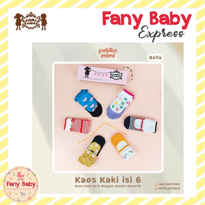 PETITE MIMI KAOS KAKI GIRL ISI 6 PCS